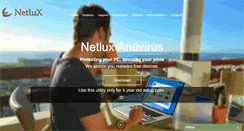 Desktop Screenshot of netluxantivirus.com
